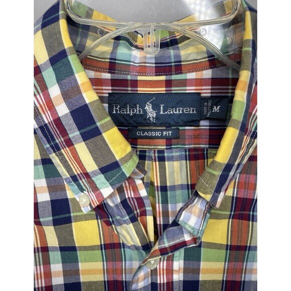 Ralph Lauren Men's Medium Multicolored Rainbow Button Down Long Sleeve Shirt - Picture 2 of 5